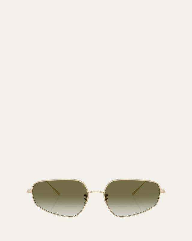 OV1356S Rectangular Metal Sunglasses